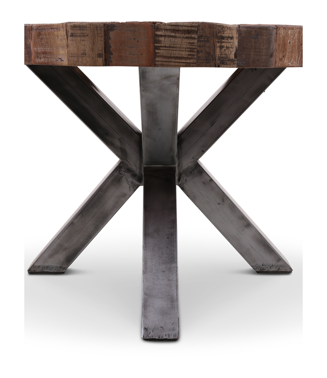 Rene Houtman Eettafel Teak Rond Barry | H79 x D136 cm
