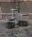 Be-Uniq Glazen Pot Large | Set Van 2 Stuks | H21xB10xD10 cm