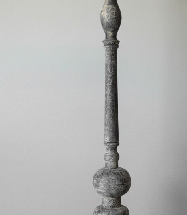 Be-Uniq Houten Vloerlamp | Grijs | H135 x B23 x D23 cm