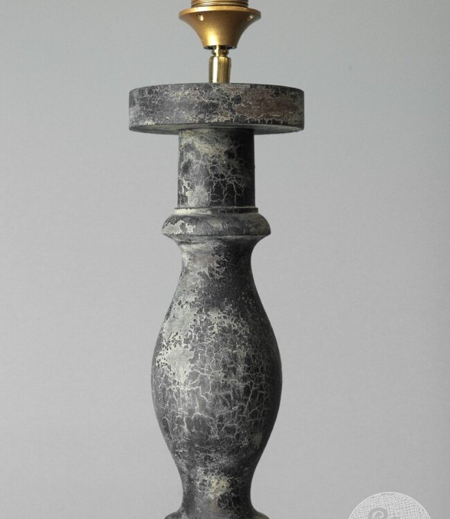 Be-Uniq Houten Vloerlamp | Grijs | H135 x B23 x D23 cm