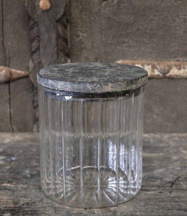 Be-Uniq Set Van 2 Glazen Potten M | H16 x B14 x D14 cm