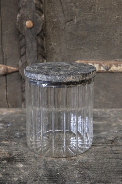 Be-Uniq Set Van 2 Glazen Potten M | H16 x B14 x D14 cm