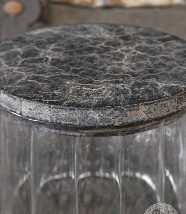 Be-Uniq Set Van 2 Glazen Potten M | H16 x B14 x D14 cm