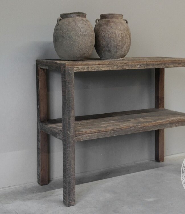 Be-Uniq Wandtafel | Oud Hout | H80 x B100 x D40 cm