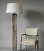 Be-Uniq Rustiek Houten Vloerlamp Delhi | H137 x B15 x D10 cm
