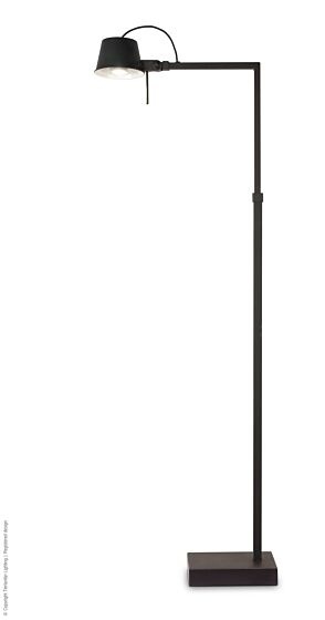 Frezoli Lacio Vloerlamp | Loodkleur | H115-145 cm