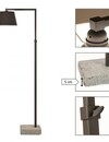 Frezoli Lacio Vloerlamp | Loodkleur | H125 - 155 cm