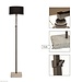 Frezoli Brunetto Vloerlamp | Loodkleur | Hardstenen Voet