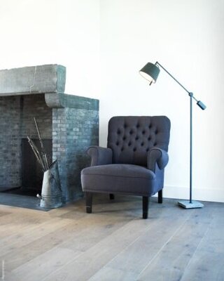 Frezoli Penneli Vloerlamp | Mat Zwart | H115 - 165 cm