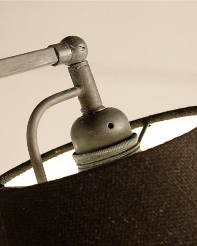 Frezoli Penneli Vloerlamp | Mat Zwart | H115 - 165 cm