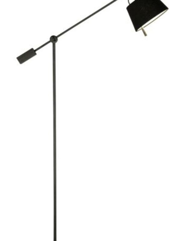 Frezoli Penneli Vloerlamp | Mat Zwart | H115 - 165 cm