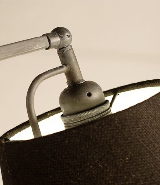 Frezoli Penneli Vloerlamp | Loodkleur | H115 - 165 cm