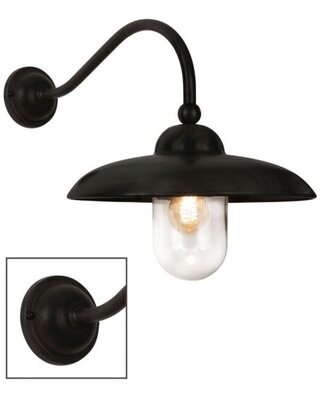 Frezoli Lucco Wandlamp | Zwart/Bruine Finish | D62 cm
