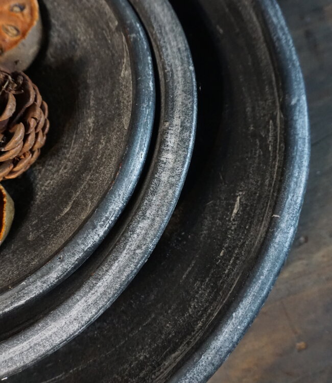 Be-Uniq Schaal | Large |  Set Van 3 | Vintage Black