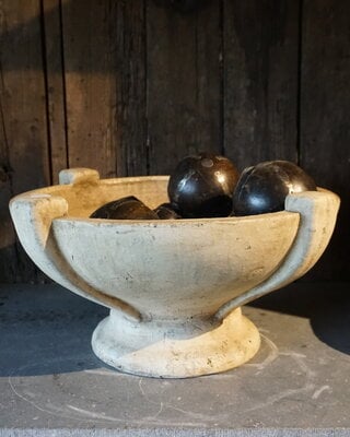 PTMD Schaal Op Voet | Tweedekansje | H25 x D50 cm