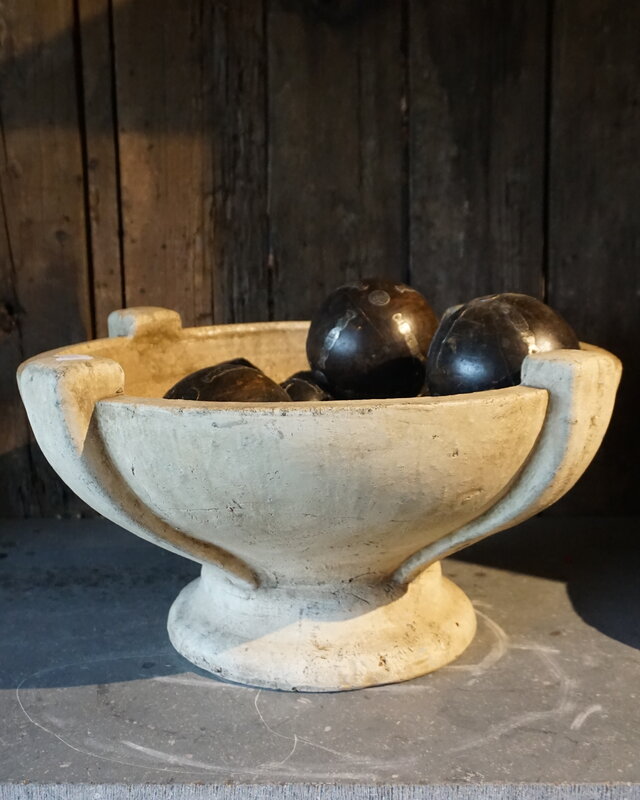 PTMD Schaal Op Voet | Tweedekansje | H25 x D50 cm