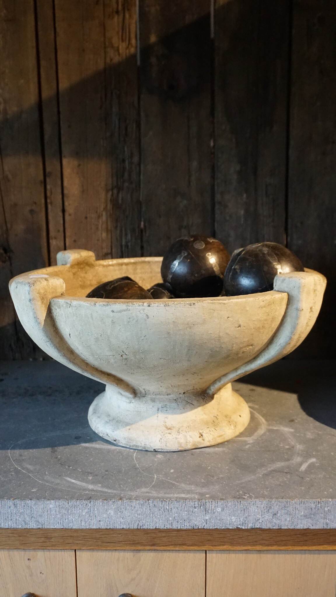 PTMD Schaal Op Voet | Tweedekansje | H25 x D50 cm