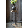 Ijzeren Bijzettafel Wagondeel | Zwart | H82 x B25 x D25 cm
