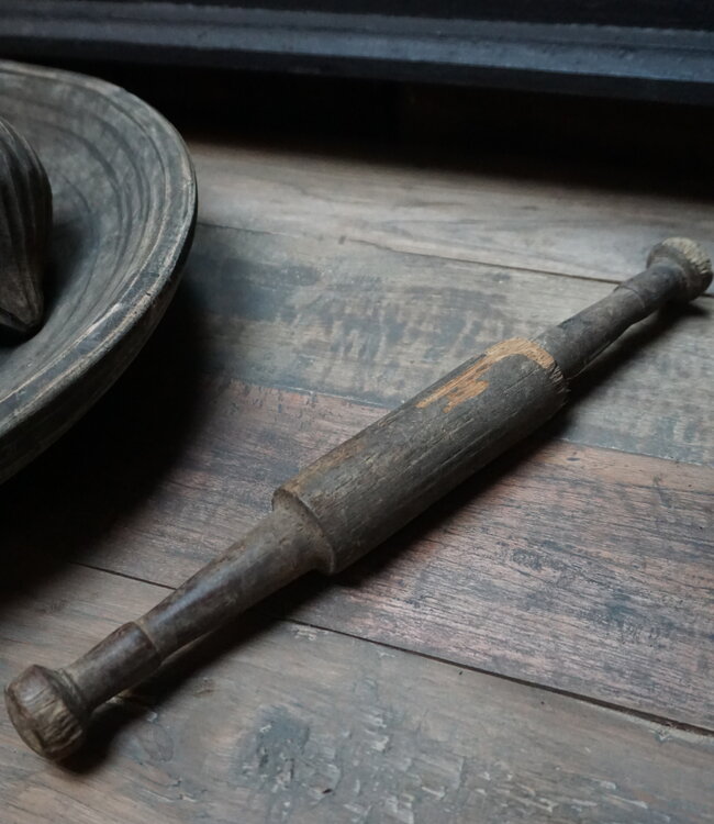 Rene Houtman Decoratieve Houten Vijzel | L34 cm