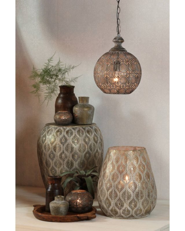 Light&Living Hanglamp Ananya | Bruin/Goud | Ø32x36,5 cm
