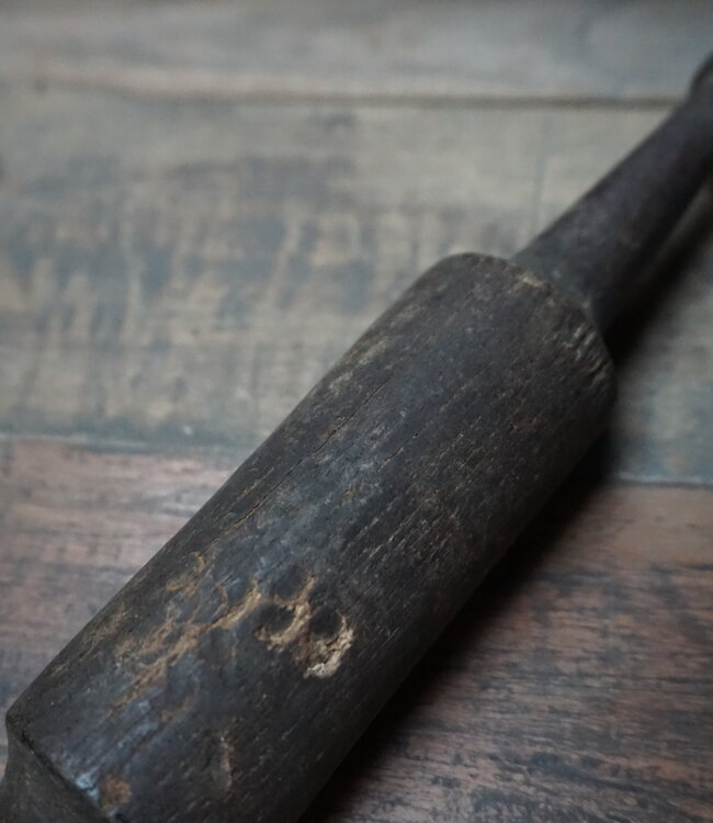 Rene Houtman Decoratieve Houten Vijzel | L31 cm