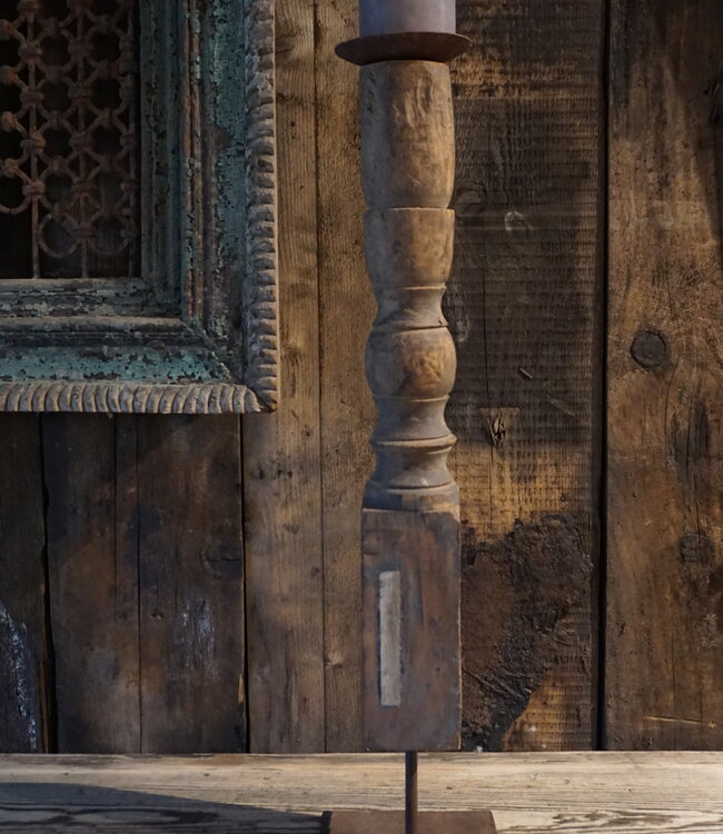 Rene Houtman Houten Kaarsenstandaard | H60 cm | Kies Variant!