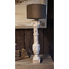 Lamp | Oude Trapbaluster | Wit | H58 x B10 x D10 cm