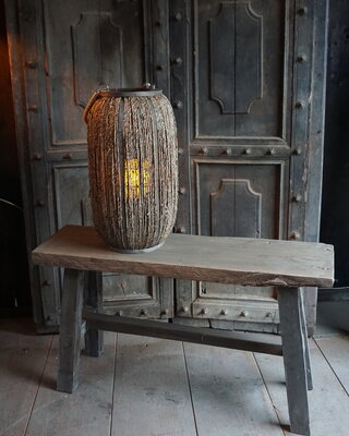Rene Houtman Authentiek Oud Houten Bankje | H45 x B80 cm