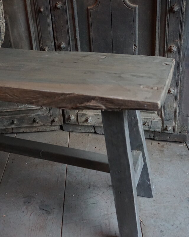 Rene Houtman Authentiek Oud Houten Bankje | H45 x B80 cm