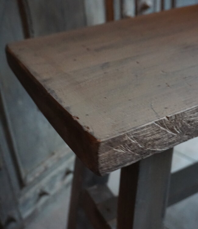 Rene Houtman Authentiek Oud Houten Bankje | H45 x B80 cm
