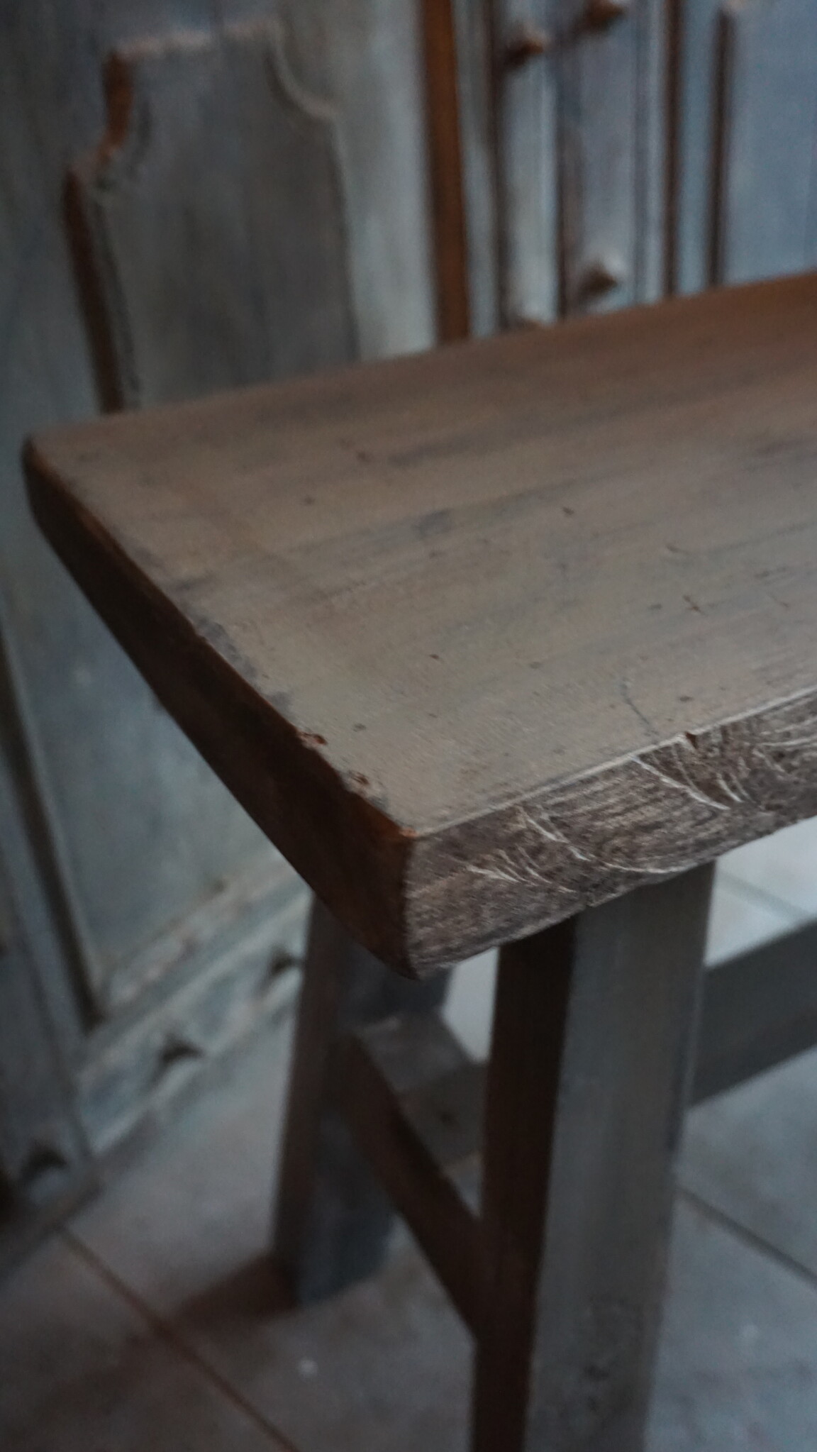 Rene Houtman Authentiek Oud Houten Bankje | H45 x B80 cm