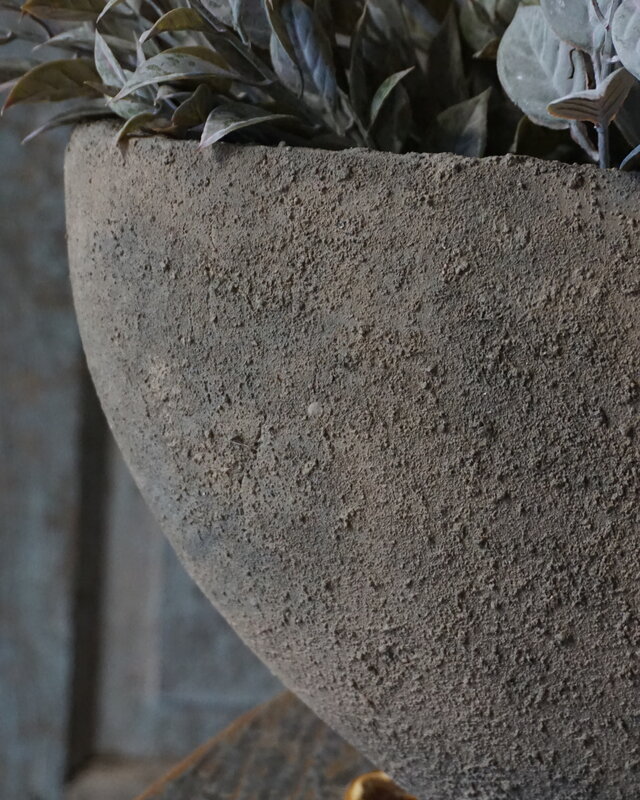 Brynxz Ovale Plantenbak | Conisch Rustiek | H20 x B43 x D16 cm