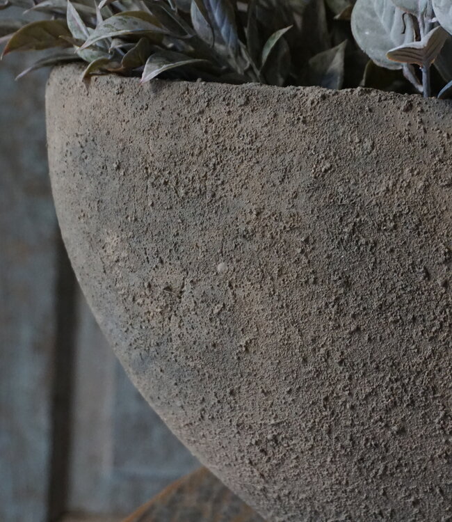 Brynxz Ovale Plantenbak | Conisch Rustiek | H20 x B43 x D16 cm