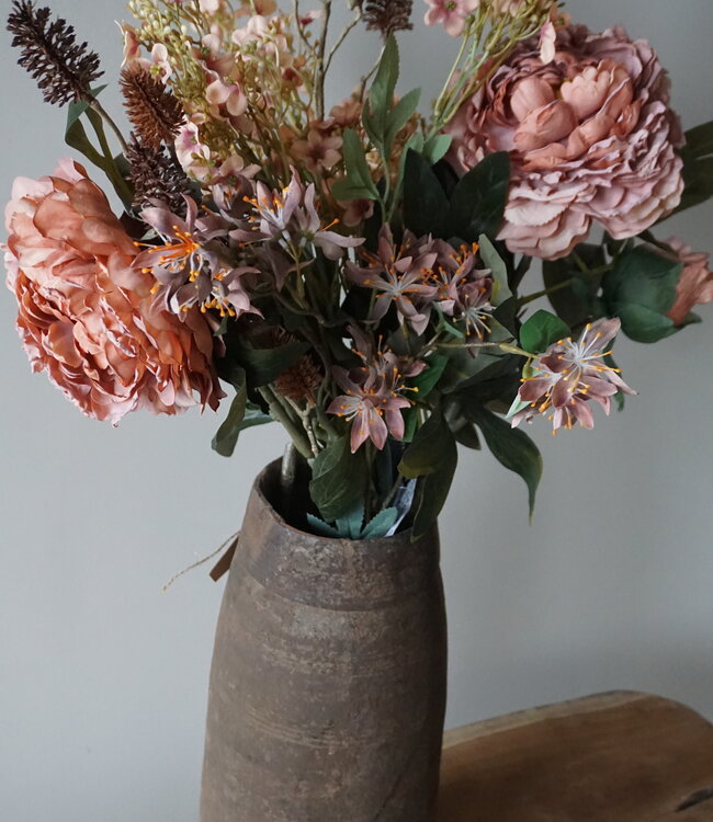 Rene Houtman Kunstbloemen Boeket Peony | H100 cm