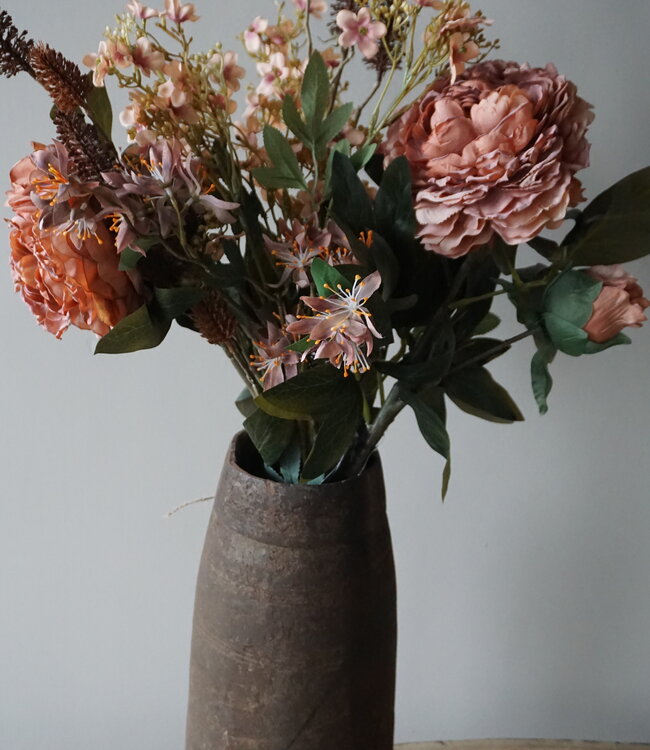 Rene Houtman Kunstbloemen Boeket Peony | H100 cm
