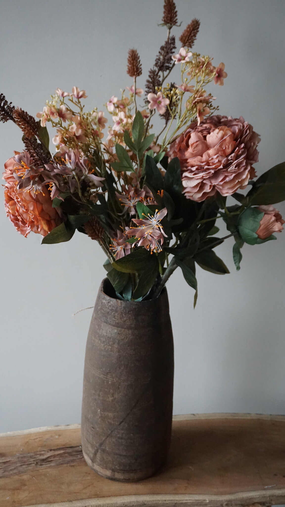Rene Houtman Kunstbloemen Boeket Peony | H100 cm