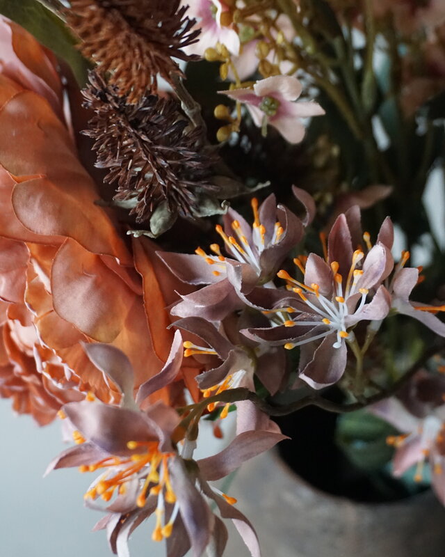 Rene Houtman Kunstbloemen Boeket Peony | H100 cm