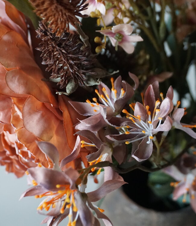 Rene Houtman Kunstbloemen Boeket Peony | H100 cm