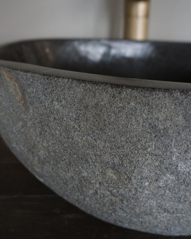 Rene Houtman Grote Stenen Waskom + Spoelgat | H15 x B50,5 x D35,5 cm