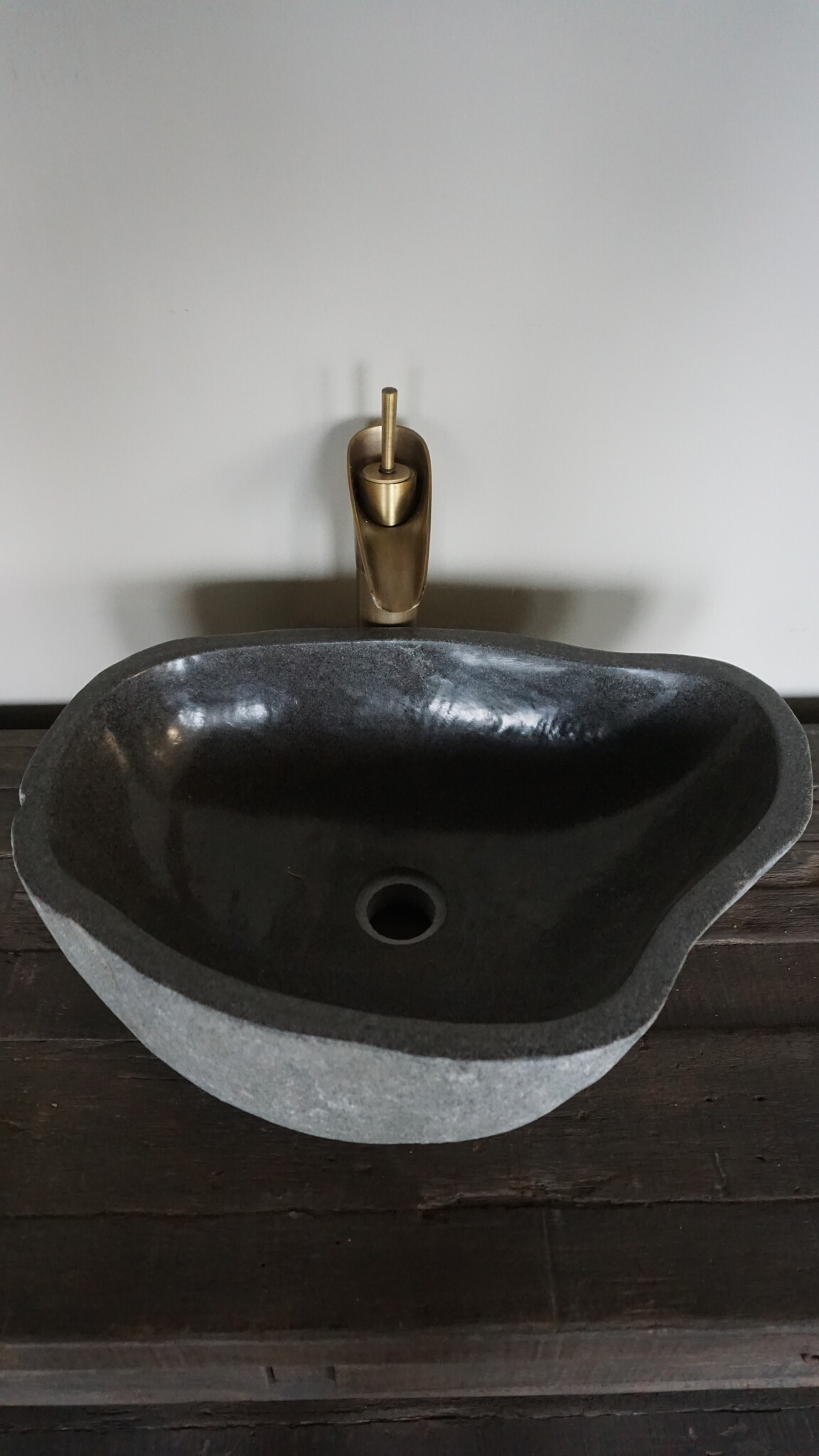 Rene Houtman Grote Stenen Waskom + Spoelgat | H15 x B50,5 x D35,5 cm