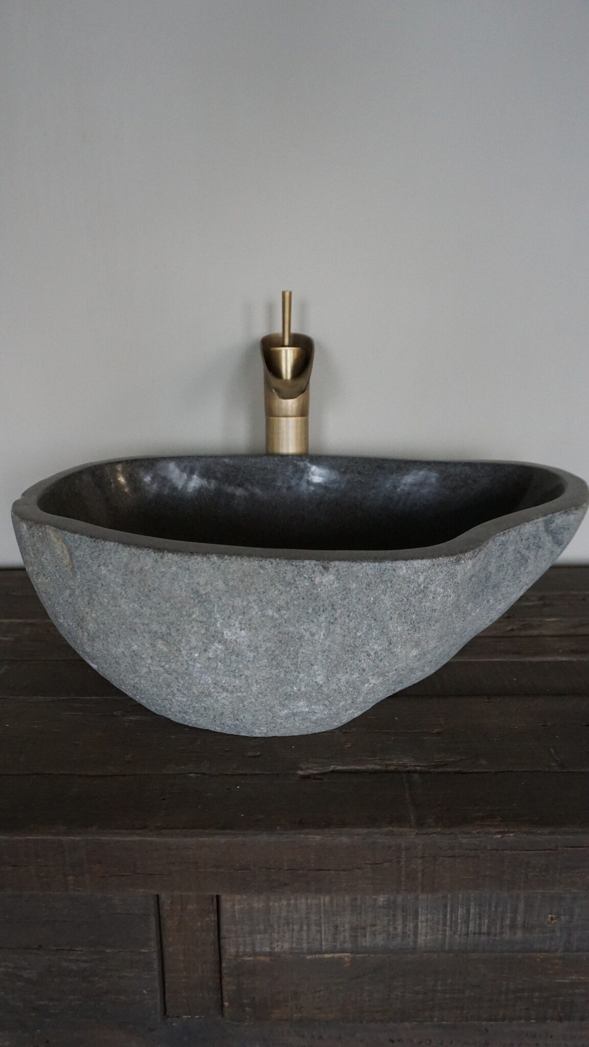 Rene Houtman Grote Stenen Waskom + Spoelgat | H15 x B50,5 x D35,5 cm