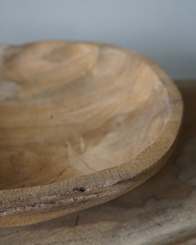 Rene Houtman Kom/Sleutelbak Teak | Sloophout | 25 cm
