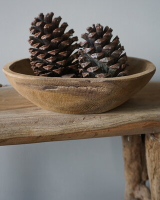 Rene Houtman Kom/Sleutelbak Teak | Sloophout | 25 cm