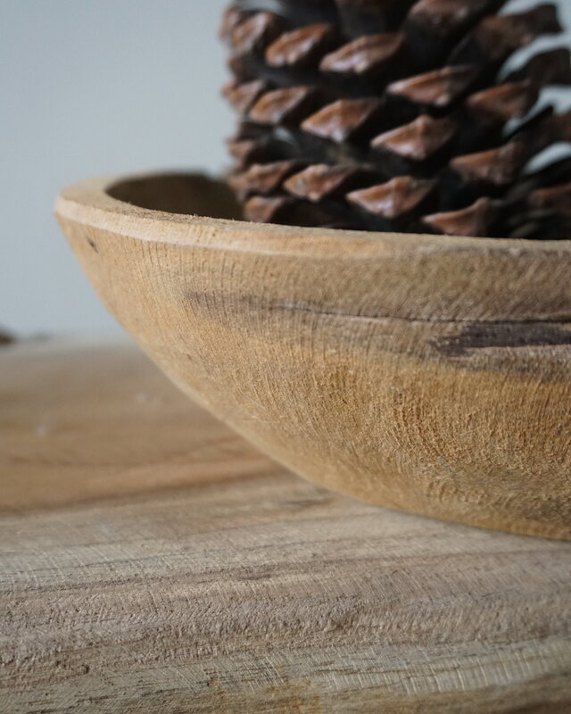 Rene Houtman Kom/Sleutelbak Teak | Sloophout | 25 cm