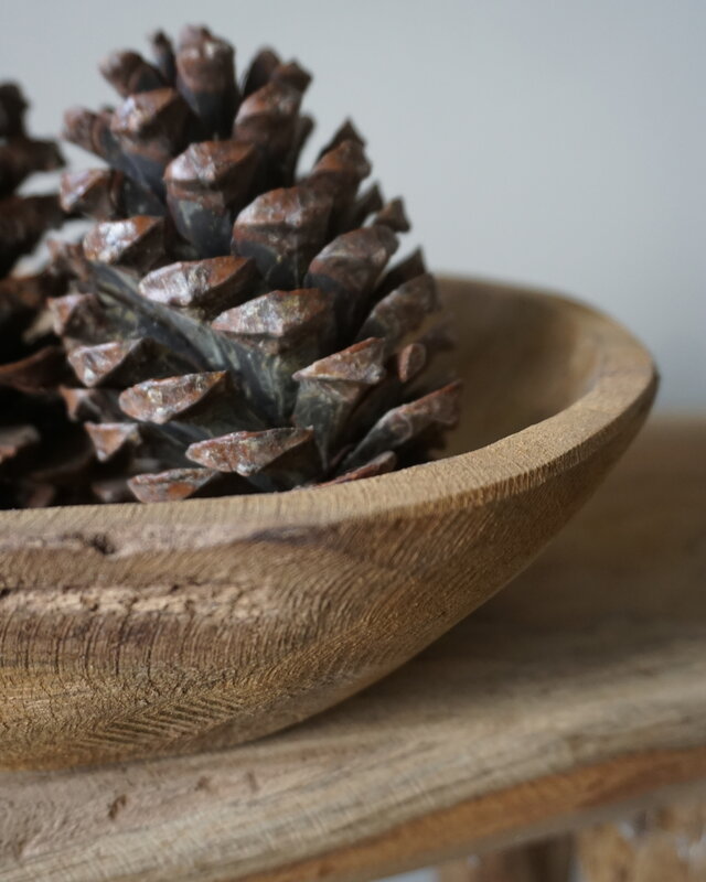 Rene Houtman Kom/Sleutelbak Teak | Sloophout | 25 cm