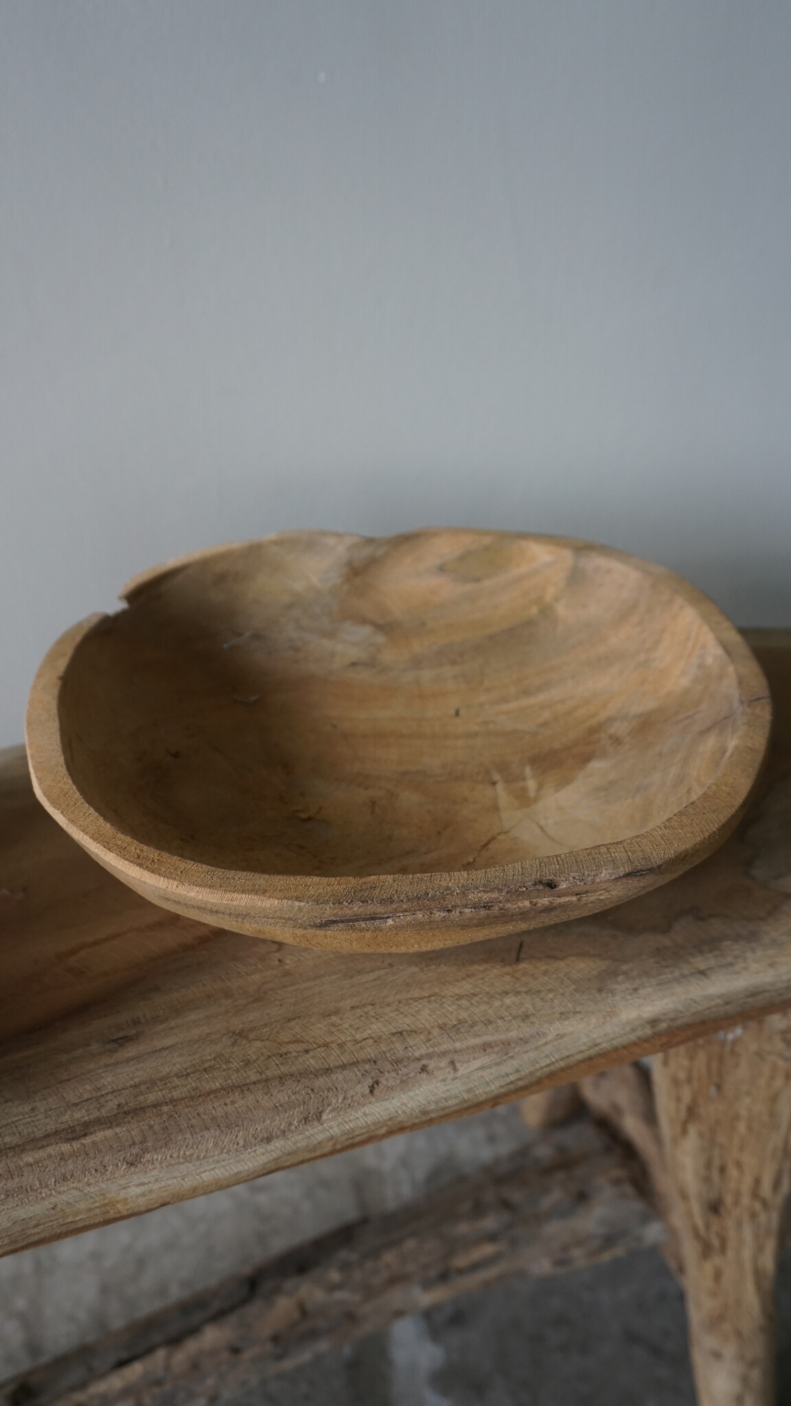 Rene Houtman Kom/Sleutelbak Teak | Sloophout | 25 cm