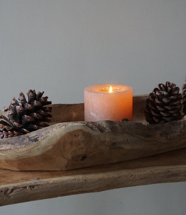 Rene Houtman Kom/Sleutelbak Teak | Sloophout | H11xB72xD19 cm