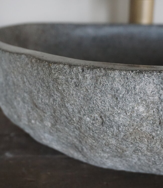 Rene Houtman Grote Stenen Waskom + Spoelgat | H15 x B49 x D42 cm