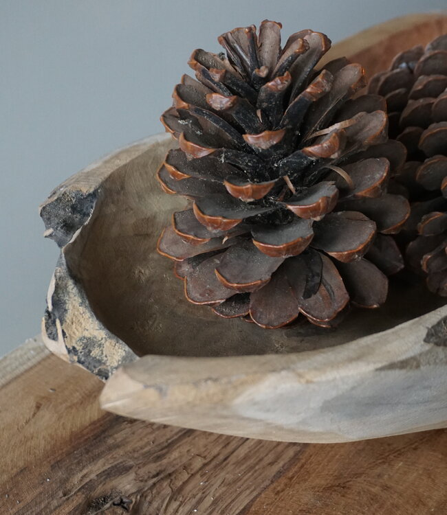 Rene Houtman Kom/Sleutelbak Teak | Sloophout | H10xB69xD19 cm