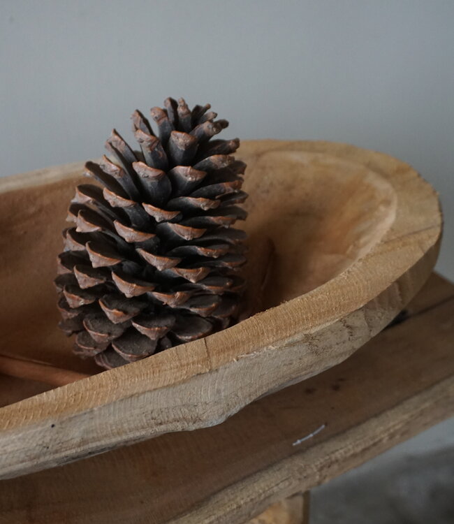 Rene Houtman Kom/Sleutelbak Teak | Sloophout | H9xB71xD22 cm